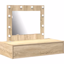 Cette table de maquillage murale apporte un style moderne tout en étant super pratique pour n'importe quelle chambre ou salle ...
