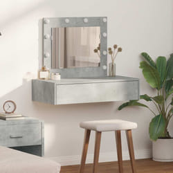 Table De Toilette Gris 83 X 40 X 70 Cm Bois D'Ingénierie Vidaxl