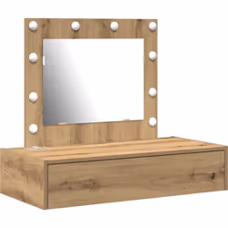Cette table de maquillage murale combine un style moderne et une utilisation pratique, faisant d'elle un ajout sympa à n'impo ...