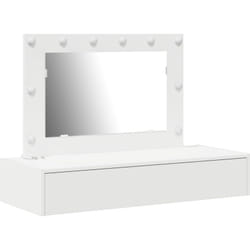 Table de Maquillage Murale avec Lumières led Blanches Vidaxl