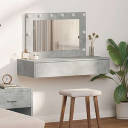 Table De Toilette Gris 100 X 40 X 70 Cm Bois D'Ingénierie Vidaxl