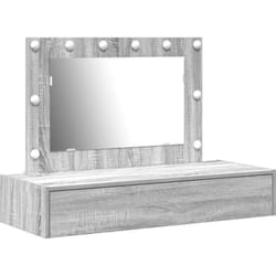 Table de Toilette Gris 100 x 40 x 70 cm Bois d'ingénierie Vidaxl