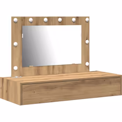 Cette table de maquillage murale avec lumières LED apporte une touche moderne et pratique, indispensable pour n'importe quell ...