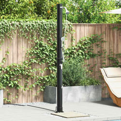 Vidaxl - Douche Solaire Extérieure Noir 217 Cm Pvc, Aluminium