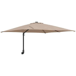 Vidaxl - Parasol de jardin Taupe, Noir 248.5 x 247.5 x 160 cm