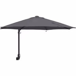 Ce parasol mural combine style et fonction, parfait pour ombrager balcons et patios. Sa forme ronde et sa couleur anthracite  ...