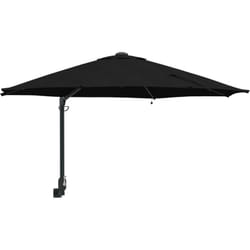 Vidaxl - Parasol mural avec led noir, 248 cm