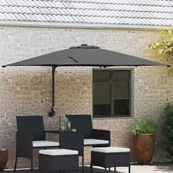 vidaXL Parasol de jardin Anthracite 248.5 x 247.5 x 160 cm tissu