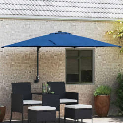 vidaXL Parasol de jardin Azur 248.5 x 247.5 x 160 cm tissu