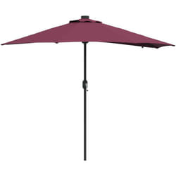 Vidaxl - Parasol de jardin Rouge bordeaux 294 x 150 x 223 cm tissu