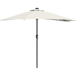 Vidaxl - Parasol de jardin demi Couleur sable Large Aluminium