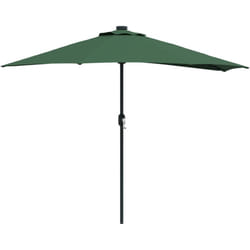 Vidaxl - Parasol de jardin demi Vert Moyen Aluminium thermolaqué
