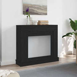 Vidaxl - Cadre de cheminée chêne noir 100x30x87,5 cm bois d'ingénierie