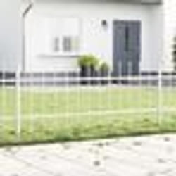 vidaXL Clôture de jardin avec pointe en lance - blanche, 3,4 m x 0,6 m, en acier