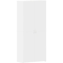 Armoire à chaussures Blanche 80x35.5x180 cm Bois d'ingénierie vidaXL