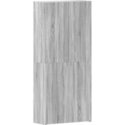 Armoire à chaussures Gris Sonoma 80x35,5x180 cm Bois d'ingénierie Vidaxl