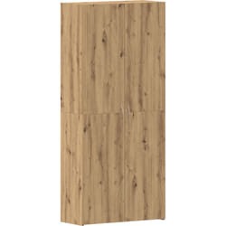 Armoire à chaussures Chêne artisanal 80x35,5x180 cm Bois d'ingénierie Vidaxl
