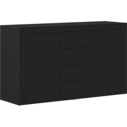 Vidaxl - Buffet Noir Bois d'ingénierie 120 x 36 x 69 cm Rangement Buffet