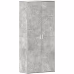 Cette armoire à chaussures est une option maligne pour ranger tout en maintenant le style. Son fini gris béton donne un flair ...