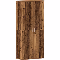 Ce cabinet à chaussures ajoute du style à ton espace tout en gardant tes chaussures bien rangées. Avec son fini en bois ancie ...