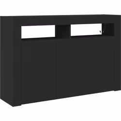 Ce Buffet Noir Moderne est un ajout flexible à n'importe quelle maison, combinant praticité et style. Parfait pour les salons ...