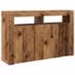 Buffet Moderne - vidaXL - Éclairage LED - Bois Ancien - 116 cm