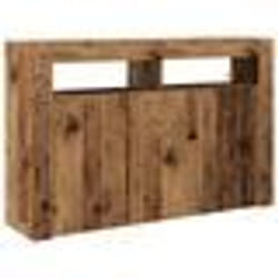 Buffet Moderne - vidaXL - Éclairage LED - Bois Ancien - 116 cm