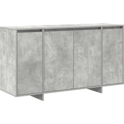 Buffet Gris Béton Gris béton Bois d'ingénierie 135 x 41 x 75 cm vidaXL