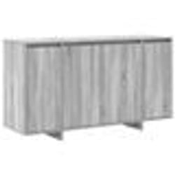 Buffet Bas - vidaXL - Gris Sonoma - 4 Portes - 2 Étagères - Bois dIngénierie