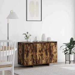 vidaXL Buffet Chêne fumé 120 x 41 x 75 cm Bois d'ingénierie