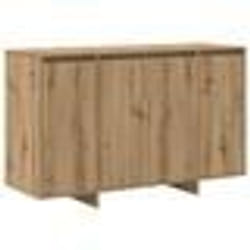 Buffet en chêne - vidaXL - Fait main - Étagères ajustables - 120x41x75 cm - Marron