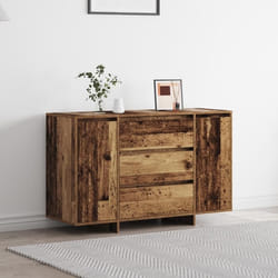 Buffet bas - vidaXL - Bois massif récupéré - Finition patinée - 120x40.5x75 cm