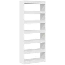 Bibliothèque Blanc 80 x 30 x 198 cm Bois d'ingénierie Vidaxl