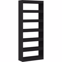 Cette bibliothèque noire minimaliste est super élégante pour ranger livres, déco ou objets de valeur. Son design chic et sa f ...