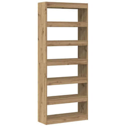 Bibliothèque chêne artisanal 80 x 30 x 198 cm Bois d'ingénierie Vidaxl