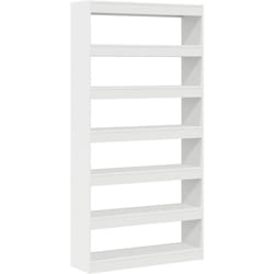Bibliothèque blanche Bois d'ingénierie 100 x 30 x 198 cm Étagère Vidaxl