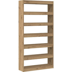 Bibliothèque Chêne artisanal Bois massif 100 x 30 x 198 cm vidaXL