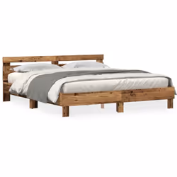 Ce cadre de lit rustique en bois de pin massif est vraiment joli pour n'importe quelle chambre. Il met en avant l'attrait du  ...