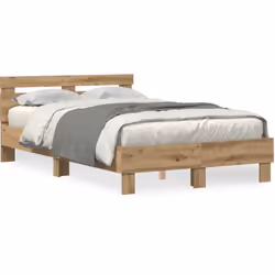 Ce cadre de lit en bois massif est une pièce stylée pour ta chambre, qui met en valeur la beauté naturelle du chêne. Avec sa  ...