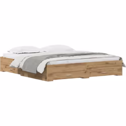 Ce cadre de lit moderne allie style et utilité, ce qui en fait un super ajout à n'importe quelle chambre. Avec ses dimensions ...
