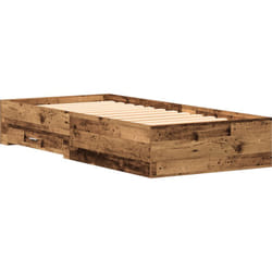 Vidaxl - Lit en vieux bois 100x200 cm en bois d'ingénierie