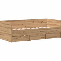 Ce lit de jour en chêne artisanal mélange style et praticité, c’est un bon choix pour n'importe quelle pièce. Avec son design ...