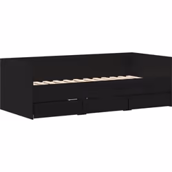 Ce lit de jour moderne en chêne noir allie style et fonction, parfait pour n'importe quelle chambre. Avec son design spacieux ...