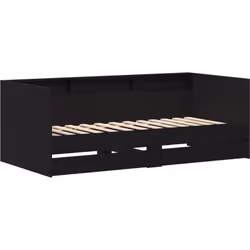 Ce lit de jour moderne en chêne noir est une pièce élégante et flexible, parfaite pour n'importe quelle chambre ou chambre d' ...