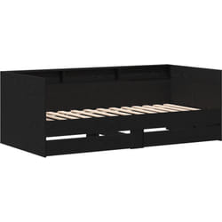 Vidaxl - Lit de jour en chêne noir avec tiroirs chêne noir Bois d'ingénierie