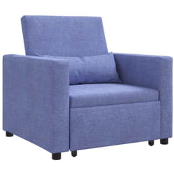 Vidaxl - Canapé Lit Simple Bleu jean 90 x 165 x 87 cm tissu