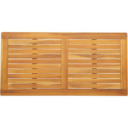 Plateau de table 110 x 55 x 2,2 cm en teck massif rectangulaire Vidaxl