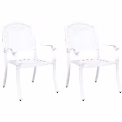 Cette chaise d'extérieur moderne en aluminium blanc mélange style et praticité, c'est un excellent choix pour votre balcon ou ...