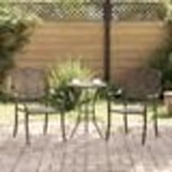 Chaises de jardin vidaXL 2 pcs en aluminium coulé bronze