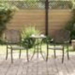 Chaises de jardin vidaXL 2 pcs en aluminium coulé bronze